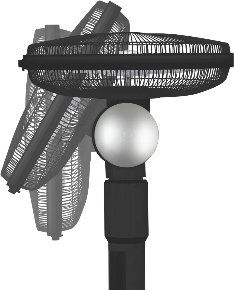 DeLonghi 360 Degree Pedestal Cooling Fan Black
