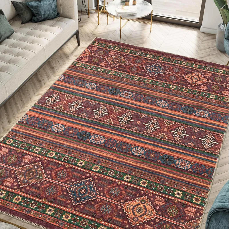 Bohemian inspirierter geometrischer Teppich