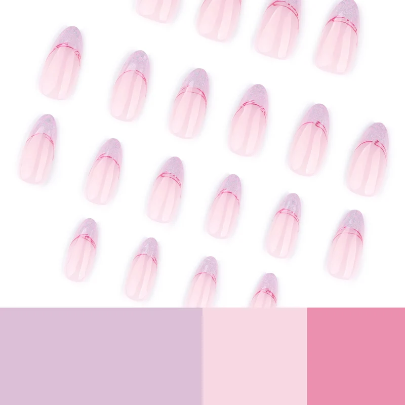 Kunstvolle Stiletto-Nägel mit Glitzer- und Ombre-Design Karnz