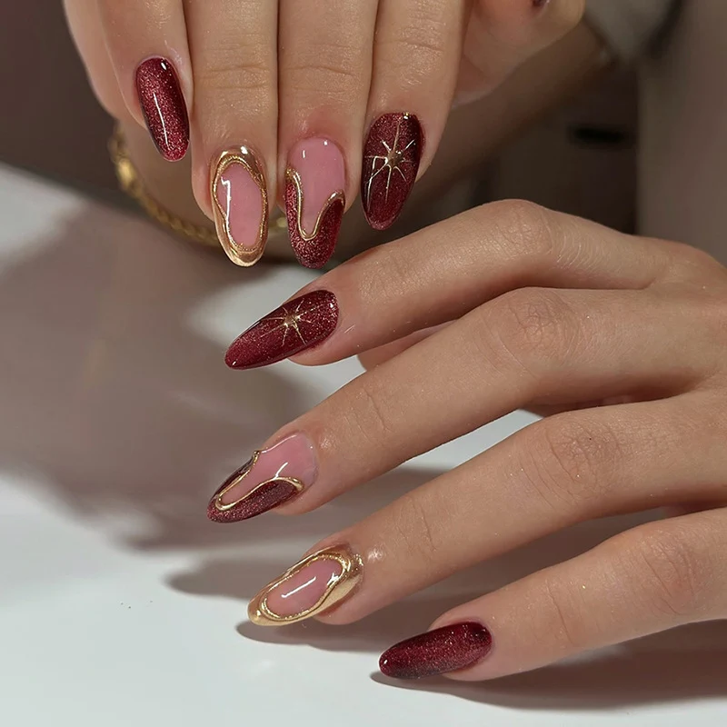 Kunstnageldesign Set mit luxuriösem Glamour Karnz