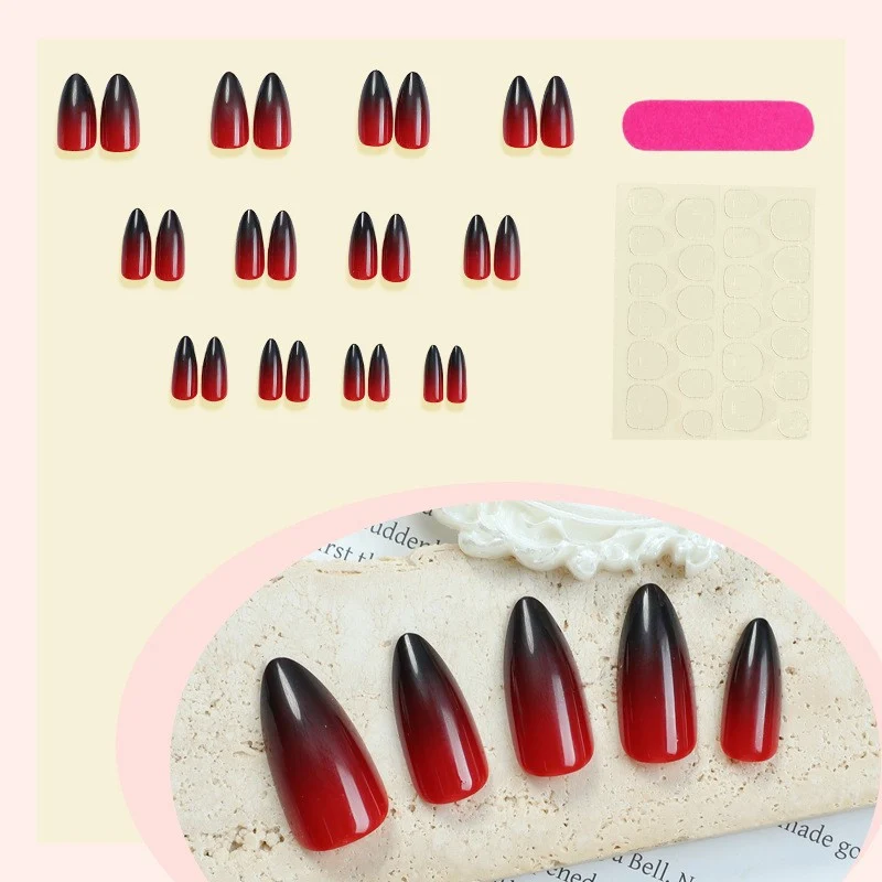 Künstliche Nagelspitzen mit Ombre-Design Karnz