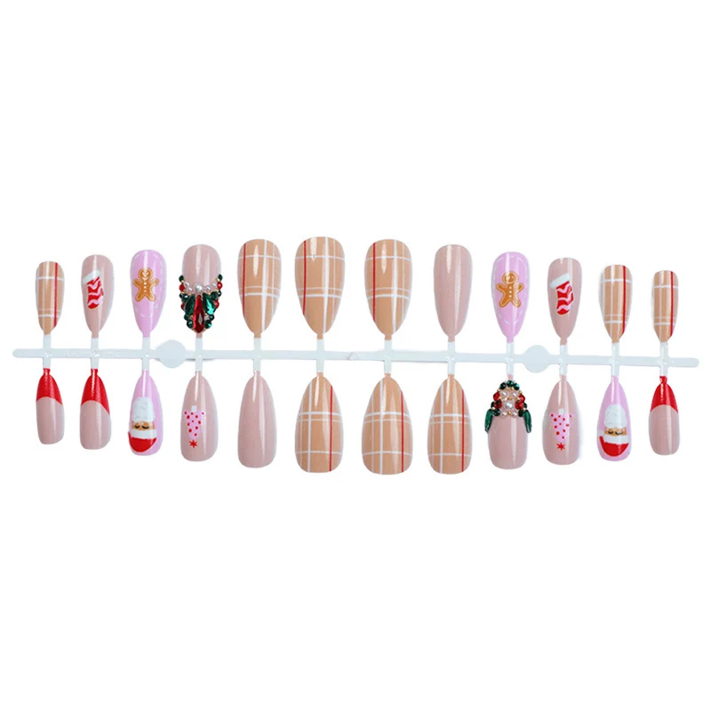 Kreatives Weihnachtskunstnagelset mit festlichen Motiven Karnz