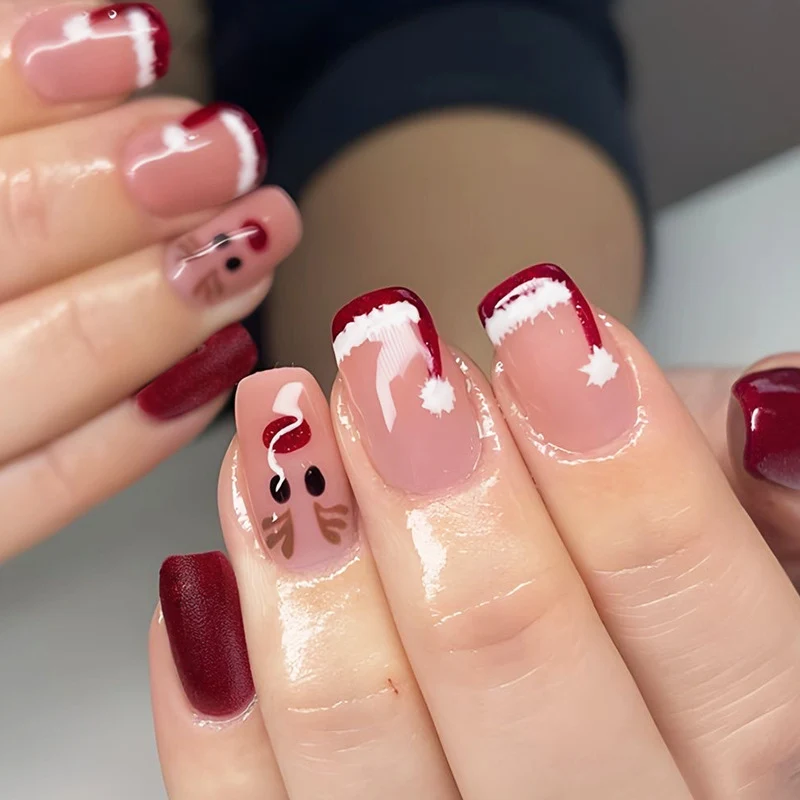 Kreatives Weihnachtskunstnagelset mit festlichen Motiven Karnz 1789119116