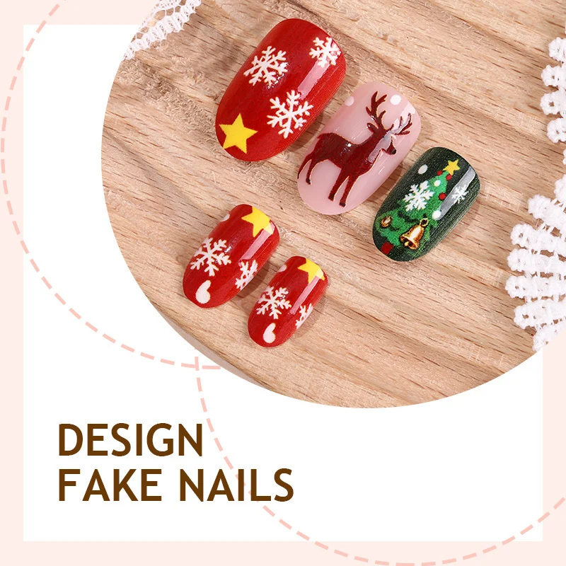 Kreatives Weihnachtskunstnagelset Karnz