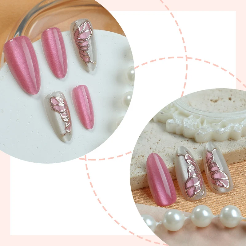 Kreatives Nageldesignset mit luxuriösem Rosenakzent Karnz