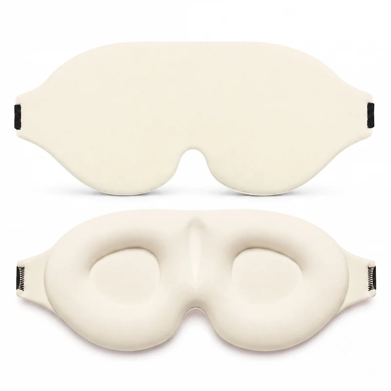Skulptierte ergonomische Augenmaske aus Memory-Schaum fürs Schlafen Karnz