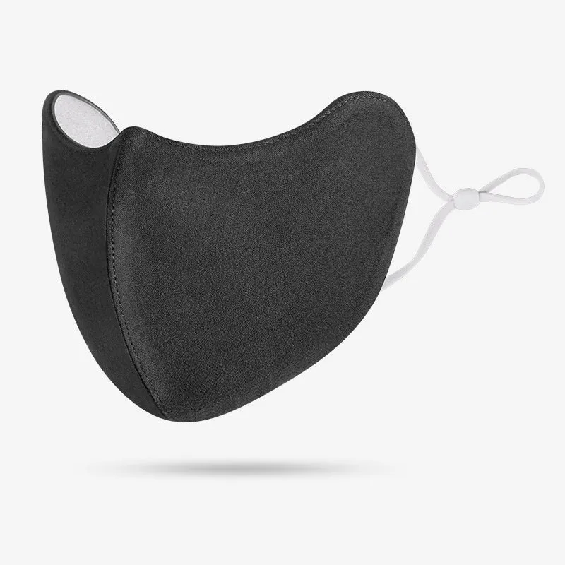 Konturiertes Soft-Touch wiederverwendbares Komfort-Gesichtsmasken mit skulptiertem 3D-Anpassung und verstellbarem elastischem Steg Karnz