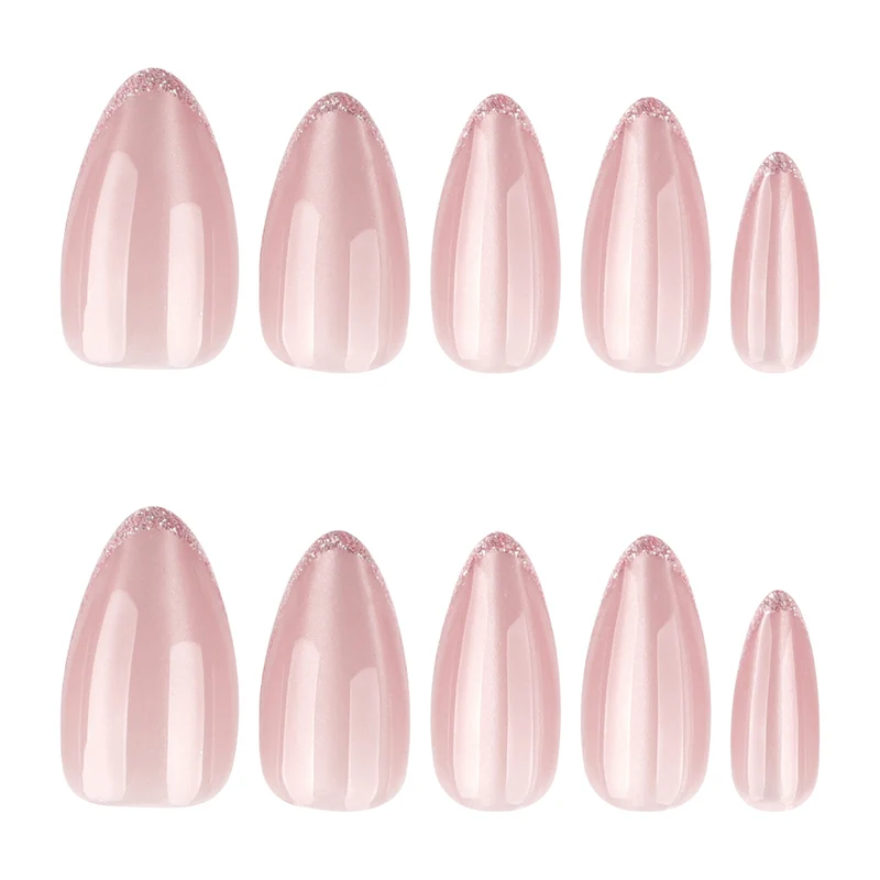 Kunstvolle Stiletto-Nägel mit elegantem Ombre-Muster Karnz