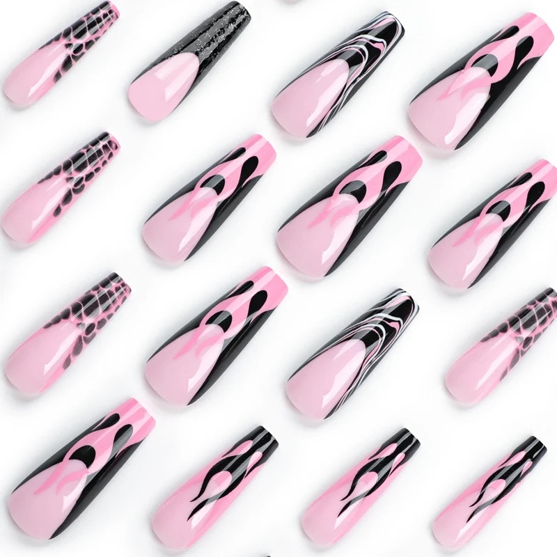 Kunstvolle Stiletto-Nägel im modernen Design Karnz