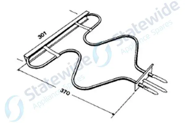 Frigidaire Oven Bottom Element 2200W-WOTCD26FM-NON Genuine
