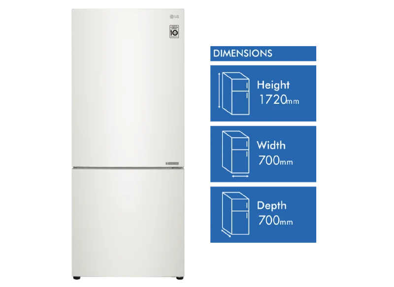 LG 420L Bottom Mount Refrigerator