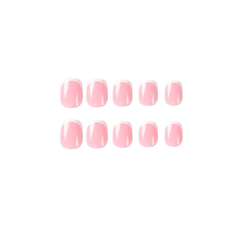 Kunstvolle Nagelverlängerungen mit klassischem französischen Design Karnz