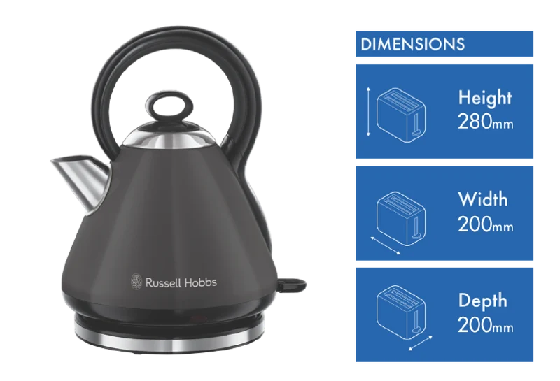 Russell Hobbs Legacy Kettle - Charcoal