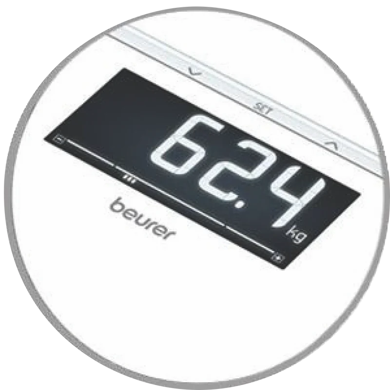Beurer Digital Glass Body Weight Scale - White