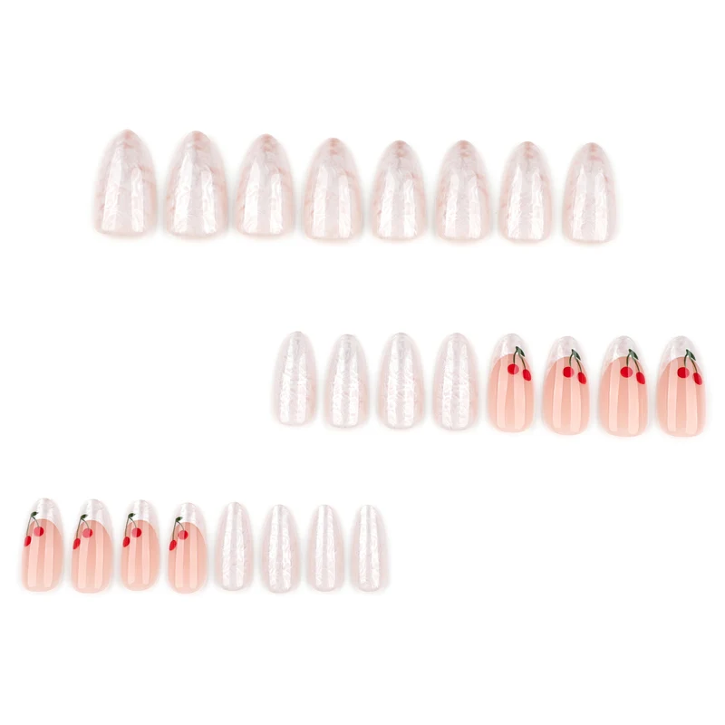 Kunstvolle Nagelverlängerungen mit fruchtigem Design Karnz