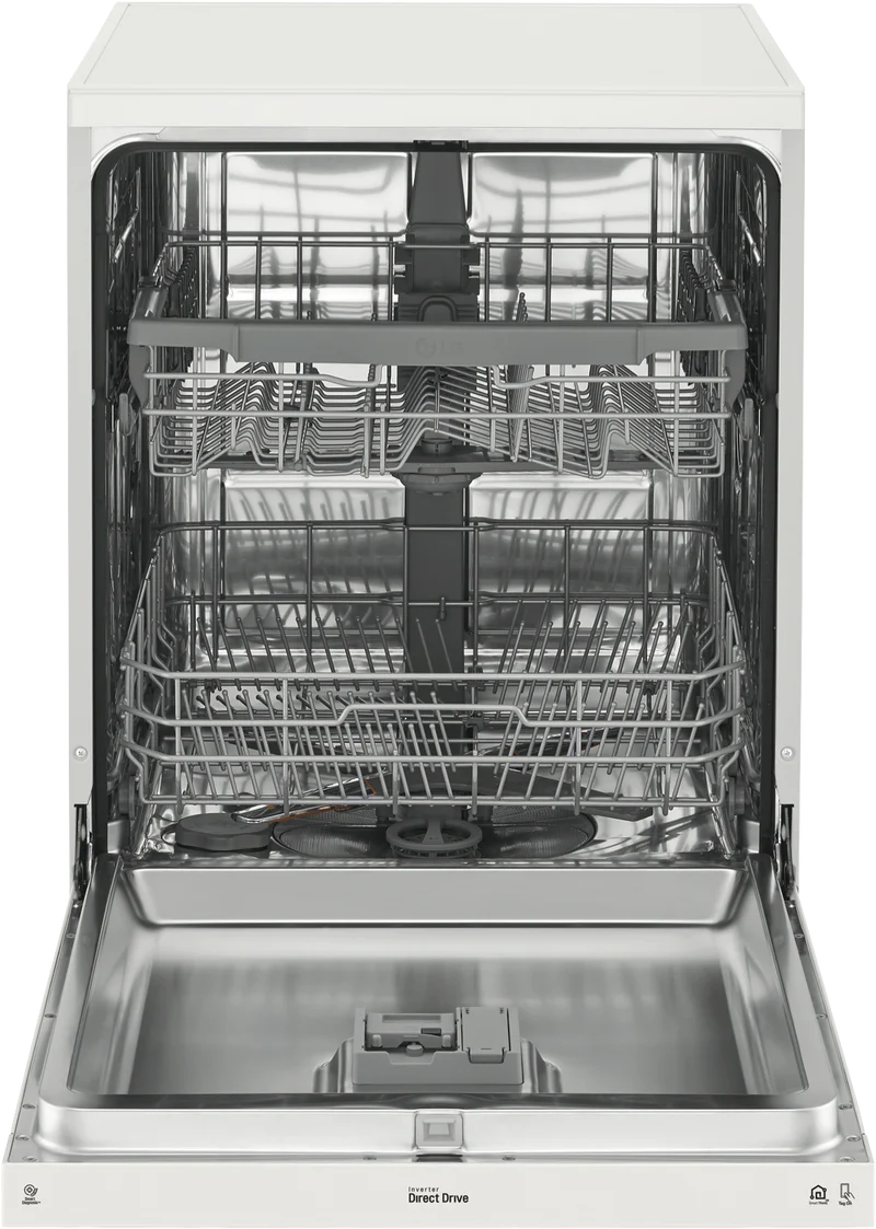 LG 60cm 14 Place QuadWash Freestanding Dishwasher, White