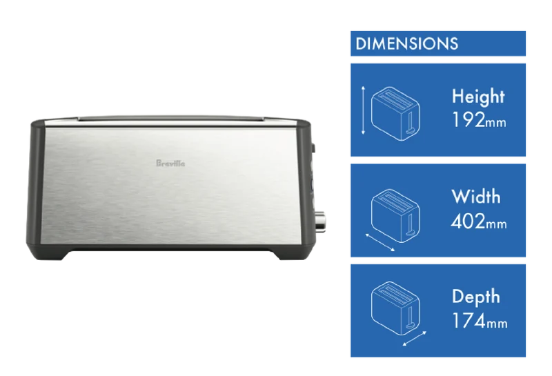 Breville The Bit More Plus 4 Slice Toaster