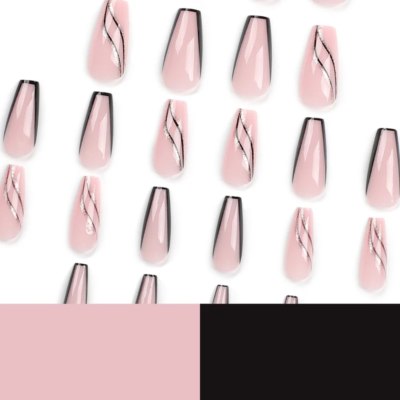 Kunstvolle Nagelverlängerungen mit elegantem Design Karnz