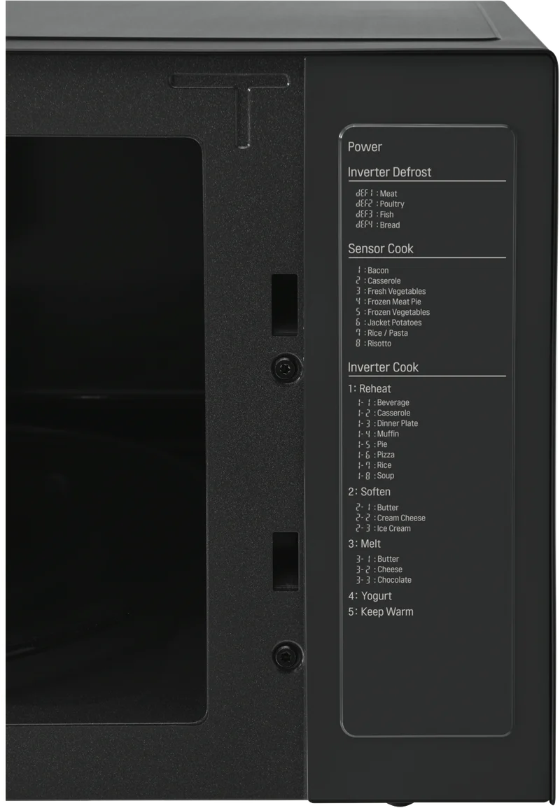 LG 42L 1200W NeoChef Smart Inverter Microwave Black