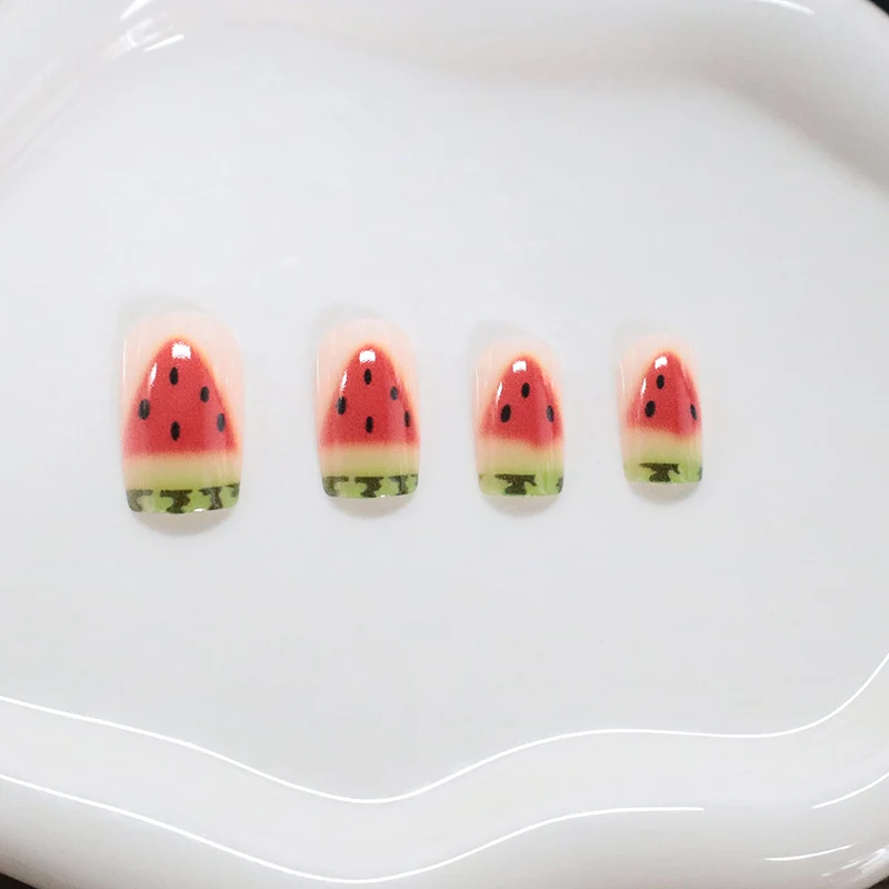 Wassermelonen-Themen Nagelkunst Karnz