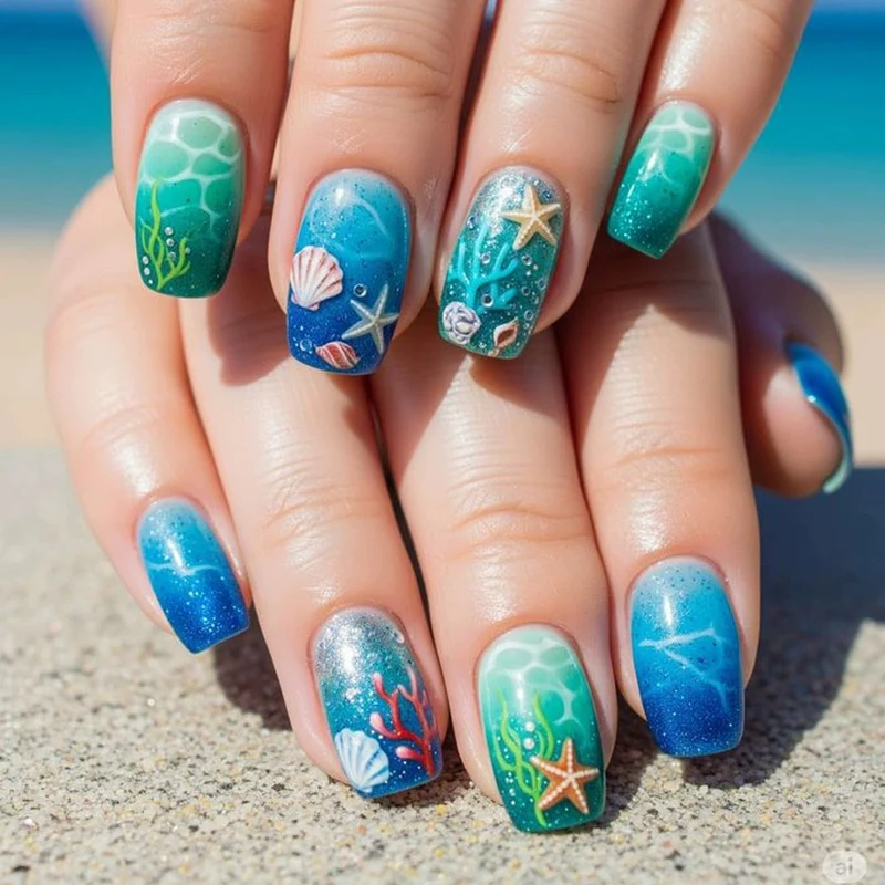Nautisches Nail Art Karnz