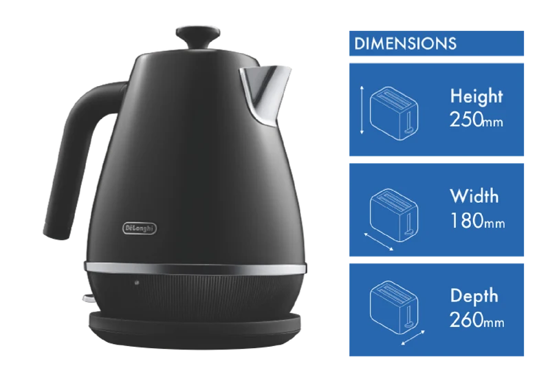 DeLonghi Distinta Moments Kettle - Black