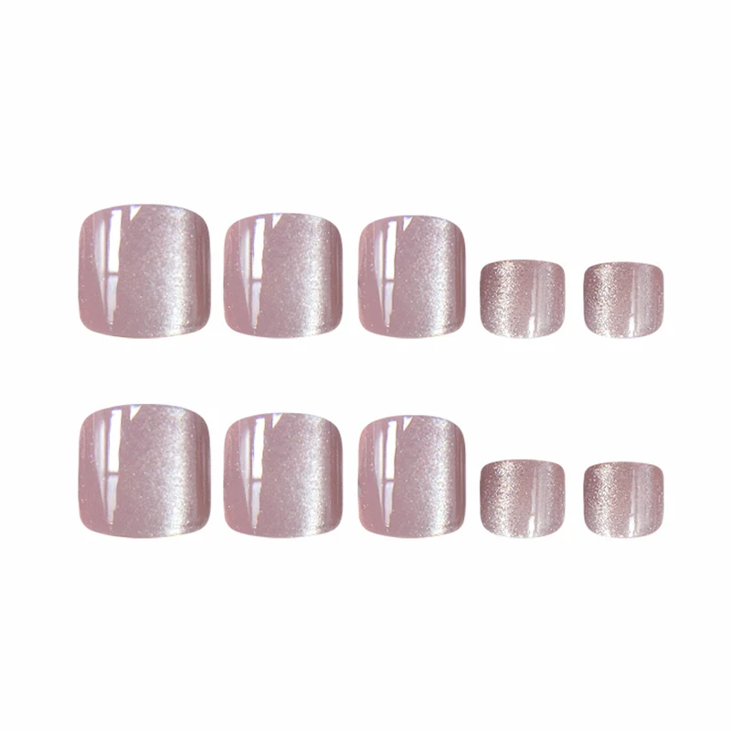 Elegante Glitzerpediküre-Nagelkunst Karnz