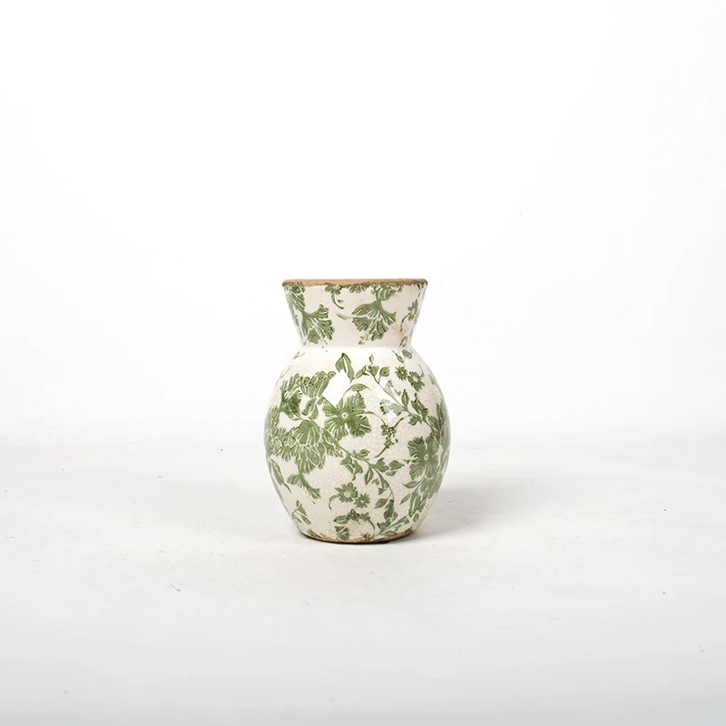 Florale Keramikvase Karnz