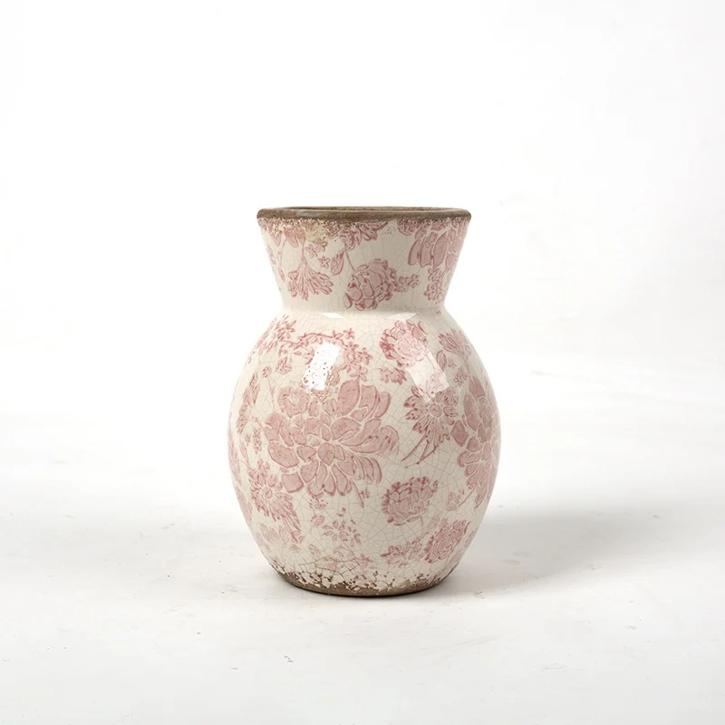 Florale Keramikvase Karnz