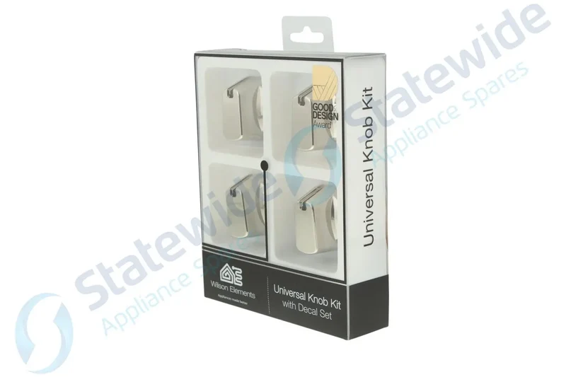 Universal Cooktop/Oven Knob Chrome 40mm Skirt (Pack 4)