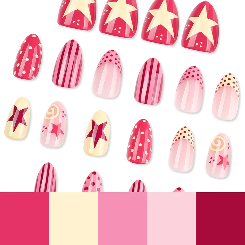 Kreative und bunte Nagelkunst Karnz