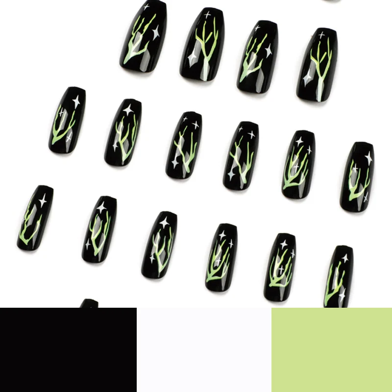 Kreative Nagelkunst mit Neon-Motiv Karnz