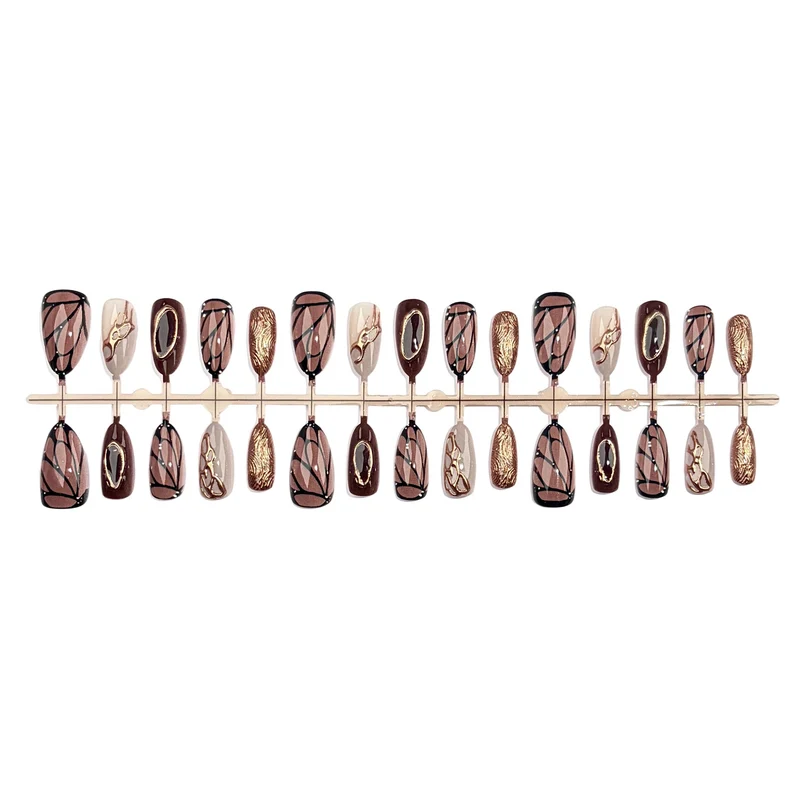 Premium Kunstnagelset mit eleganten Designs Karnz