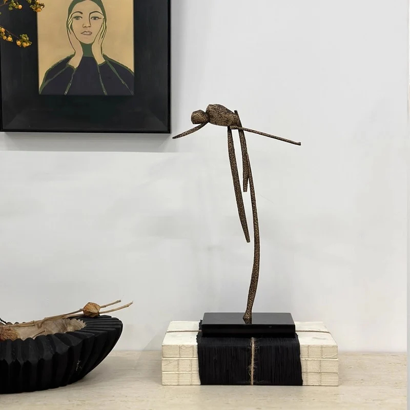 Abstrakte Dekorative Metall Vogel Skulptur