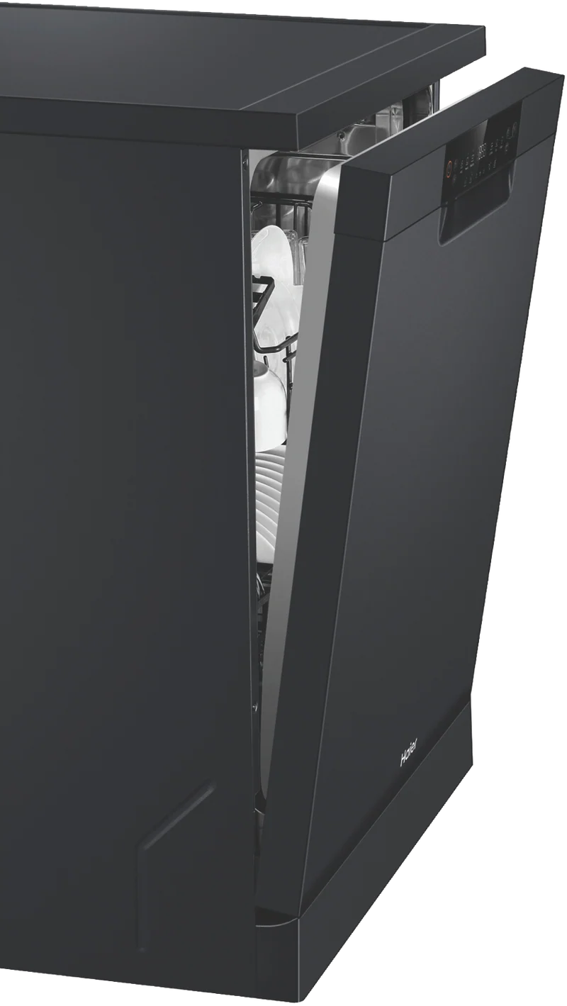 Haier 500 Series Freestanding Dishwasher, Black