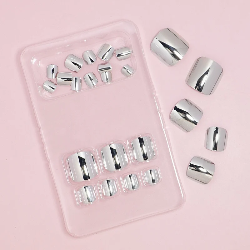 Premium Metallic Press-On Nail Set Karnz