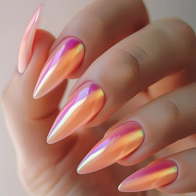 Premium Glänzende Press-On Nageltips Karnz