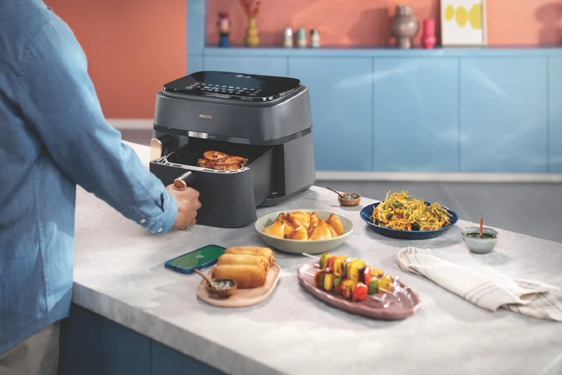 Philips Series 3000 Dual Basket Airfryer XXL Black/Copper