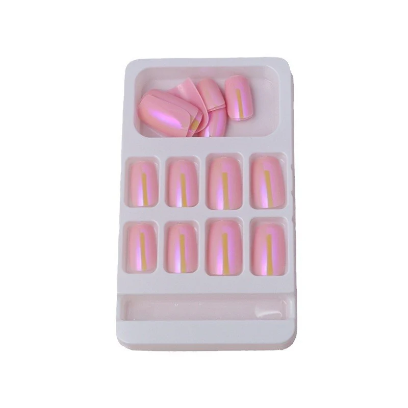 Natürliche French Tip Press-On Nägel Karnz