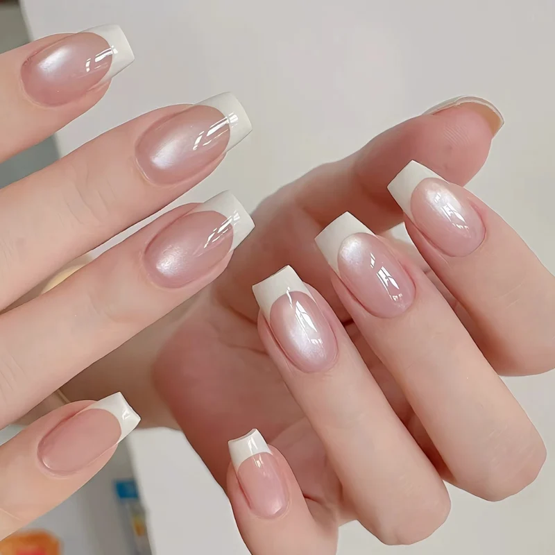 Stylish Elegante Französische Spitze Nagelkunst Karnz