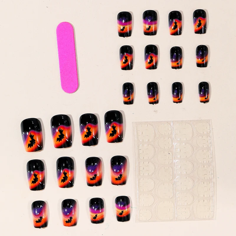 Spooky Halloween-Themen Nagel Kunst Extensions Karnz
