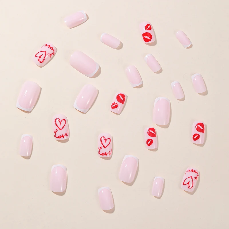 Romantische Liebe-Themen Nagelkunst Erweiterungen Karnz