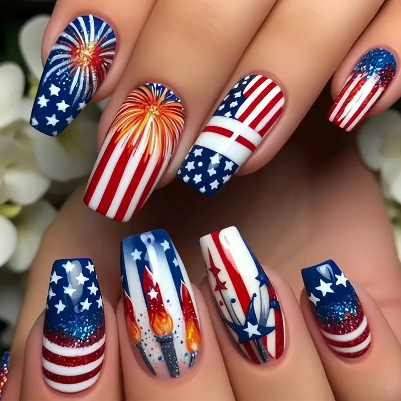 Patriotisches Nagelkunstset Karnz