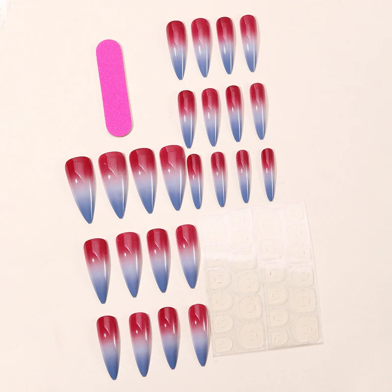 Ombré Stiletto Nagelkunstverlängerungen Karnz