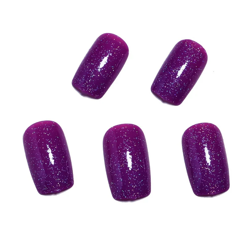 Glitzerndes Gel-Nagelset Karnz