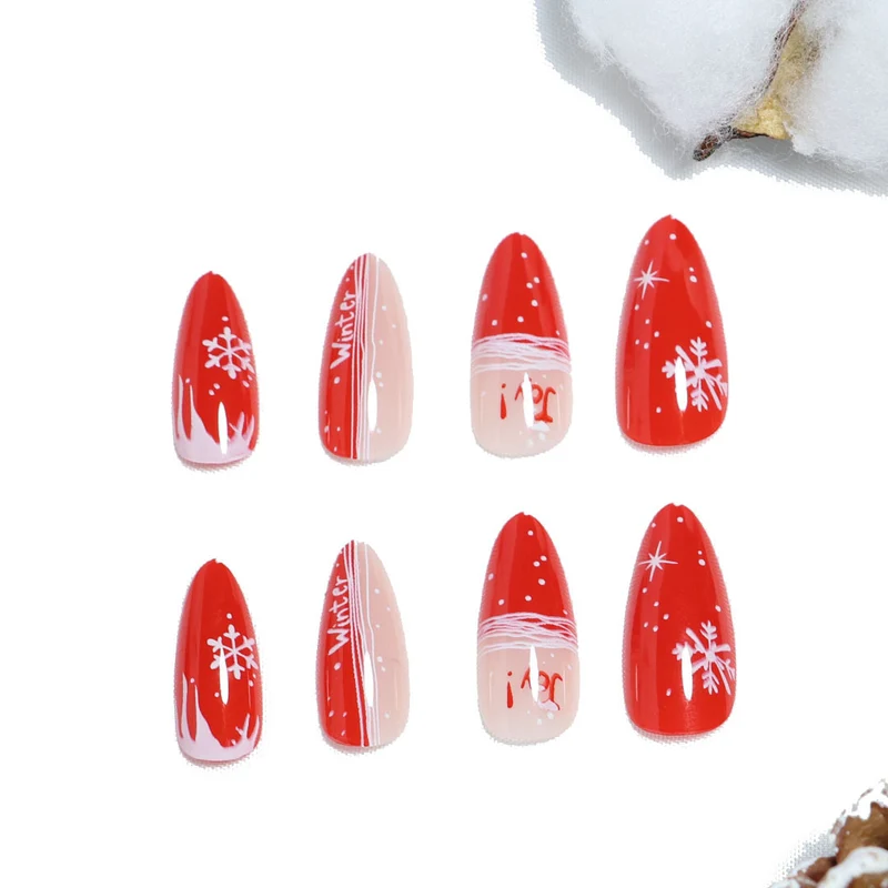 Festlich inspiriertes Press-On Nagelkunst Set Karnz