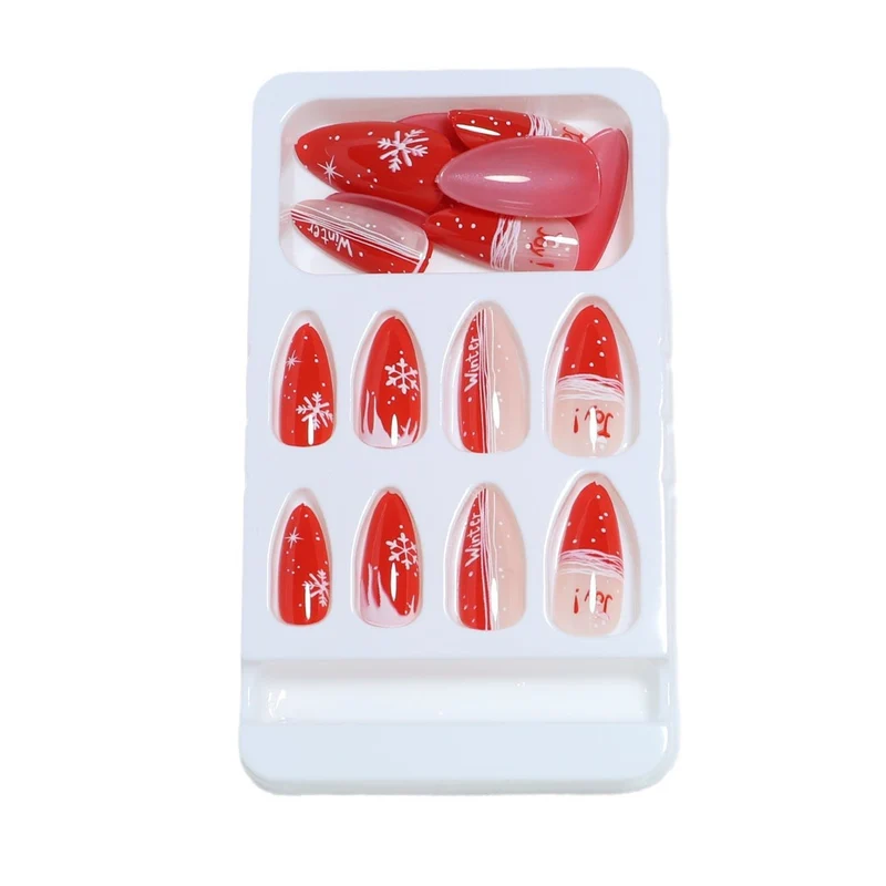 Festlich inspiriertes Press-On Nagelkunst Set Karnz