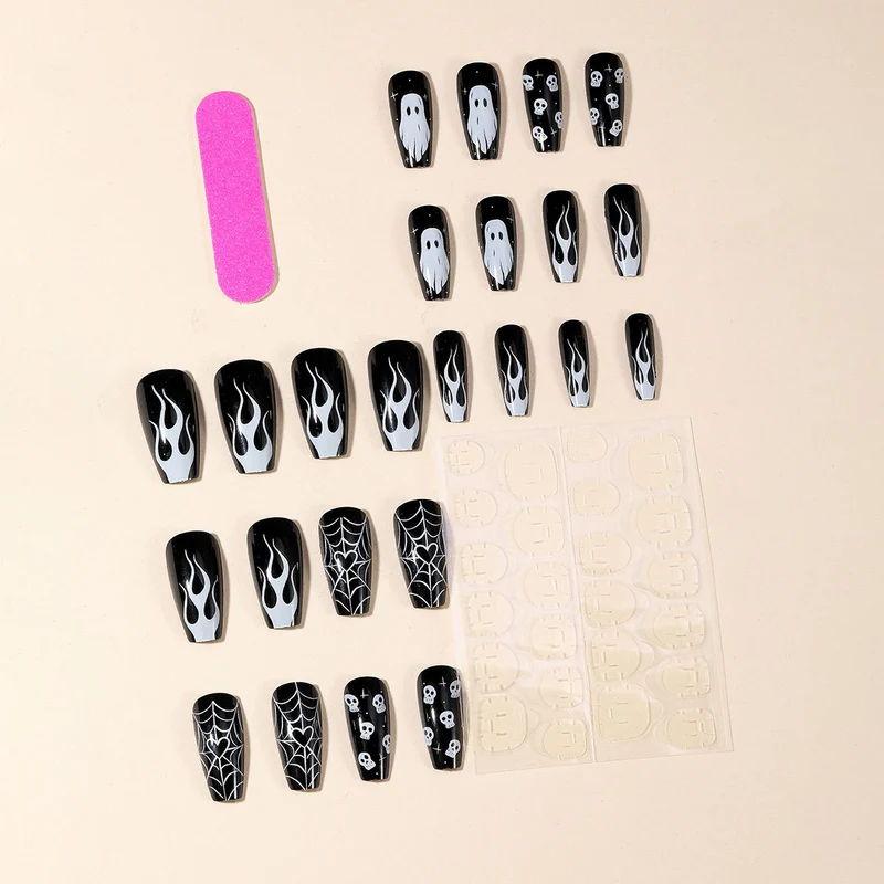 Halloween-Themen Acryl-Nagelset Karnz