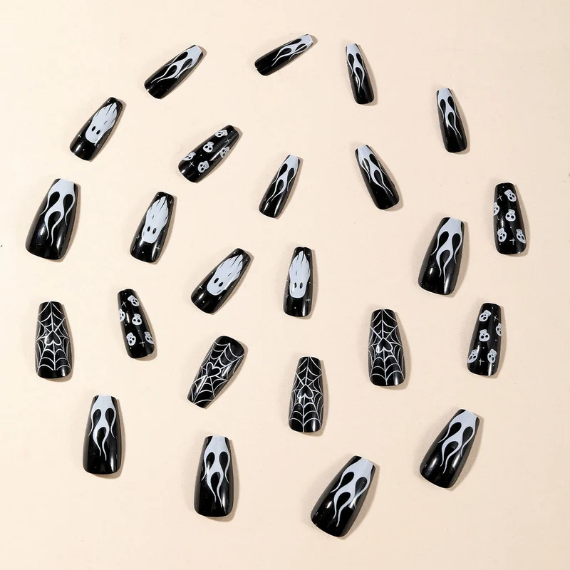 Halloween-Themen Acryl-Nagelset Karnz
