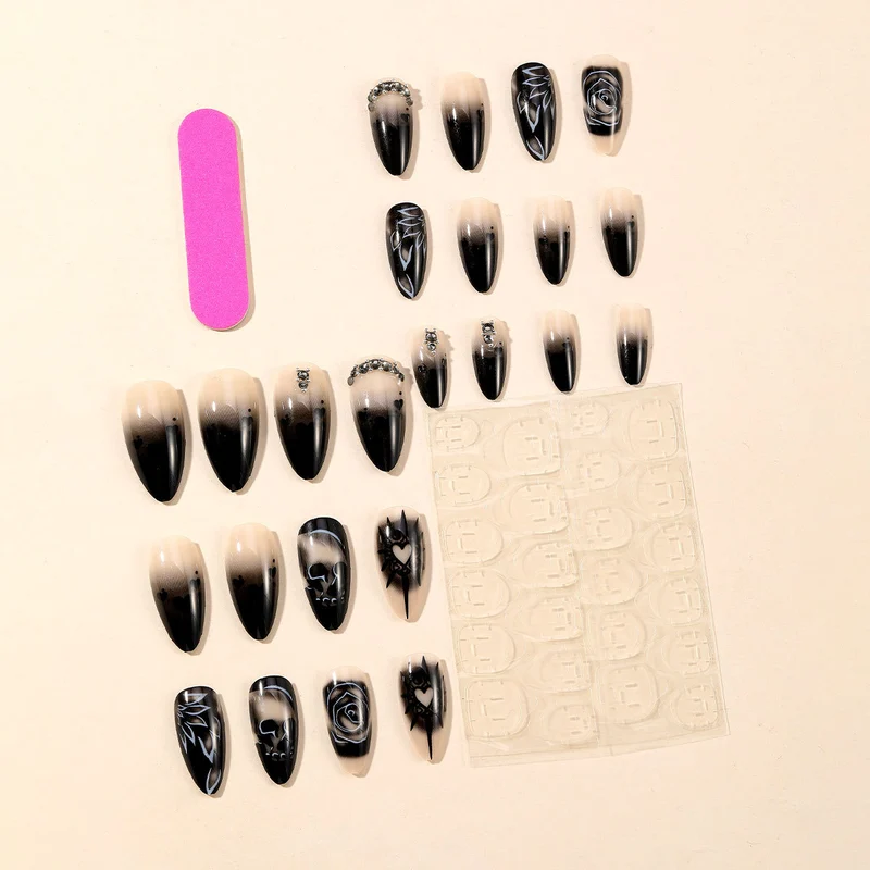 Gothic-Themen 3D Nagelkunstverlängerungen Karnz